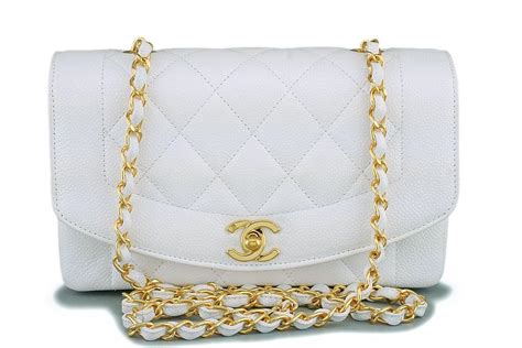 chanel diana white|chanel diana bag vintage.